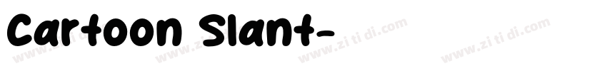 Cartoon Slant字体转换